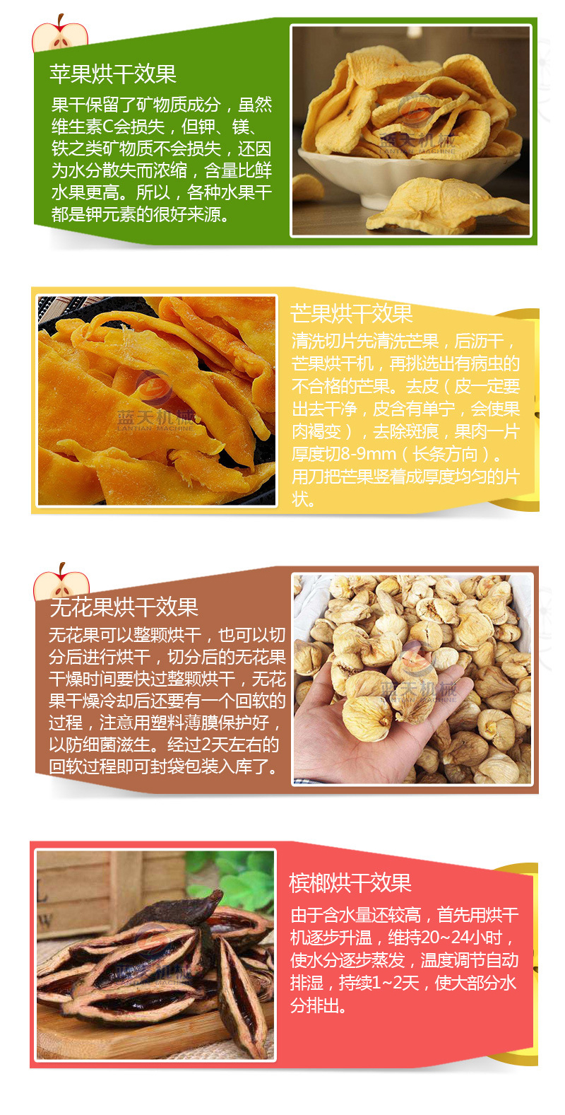 果蔬烘干機產(chǎn)品烘干介紹